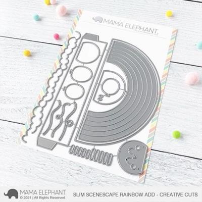 Mama Elephant Creative Cuts - Slim Scenescape Rainbow Add